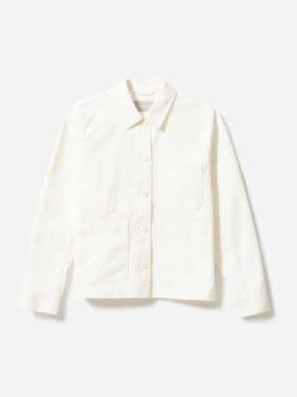 Everlane Cream Cotton Workwear Jacket